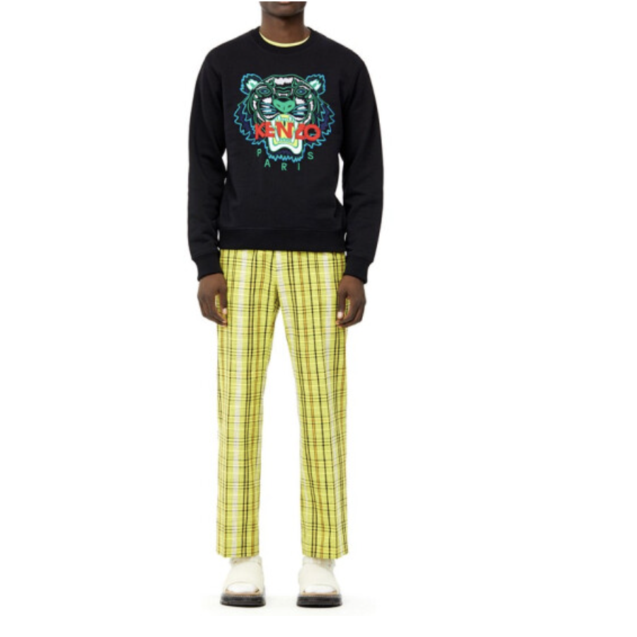 Image 3 of ケンゾーメンズ スウェット トレーナー タイガーロゴ刺繍 5SW001 4XA GN-B